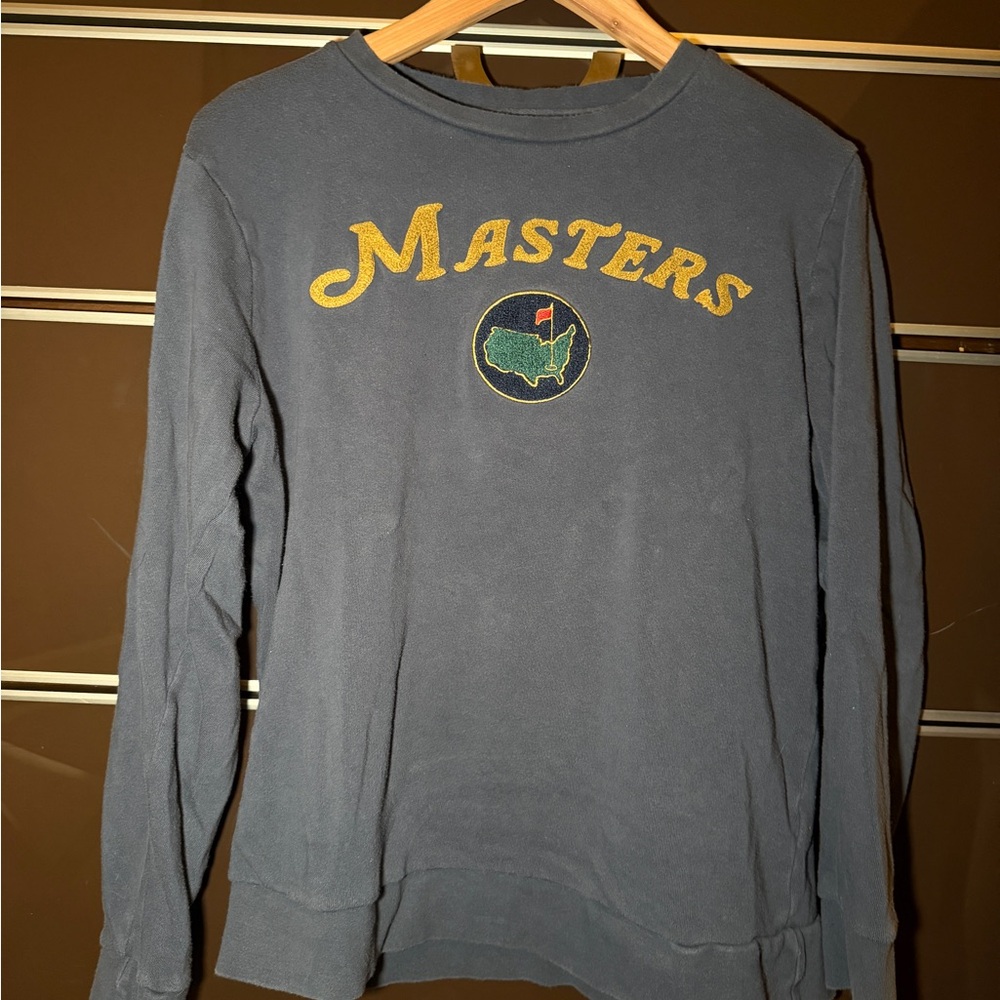 Vintage Masters Navy Sweatshirt with Gold Logo